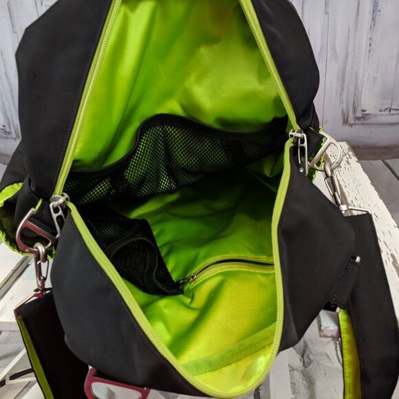 jujube ju-ju-be diaper black purse tote bag green - Picture 4 of 8